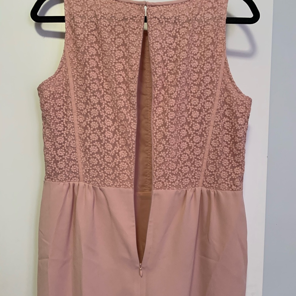 Pink lace dress